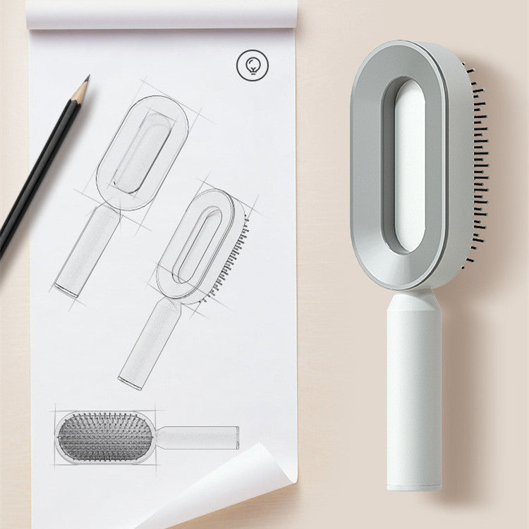 Self-Cleaning Anti-Static Hair Brush