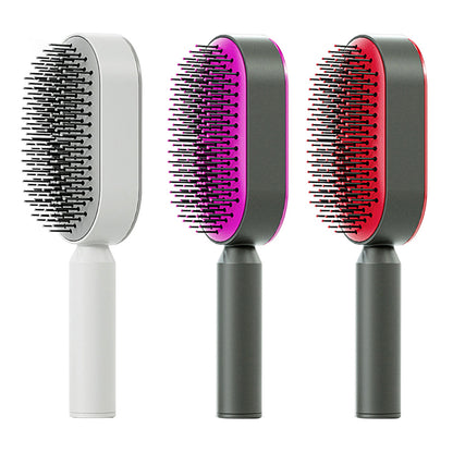 Self-Cleaning Anti-Static Hair Brush