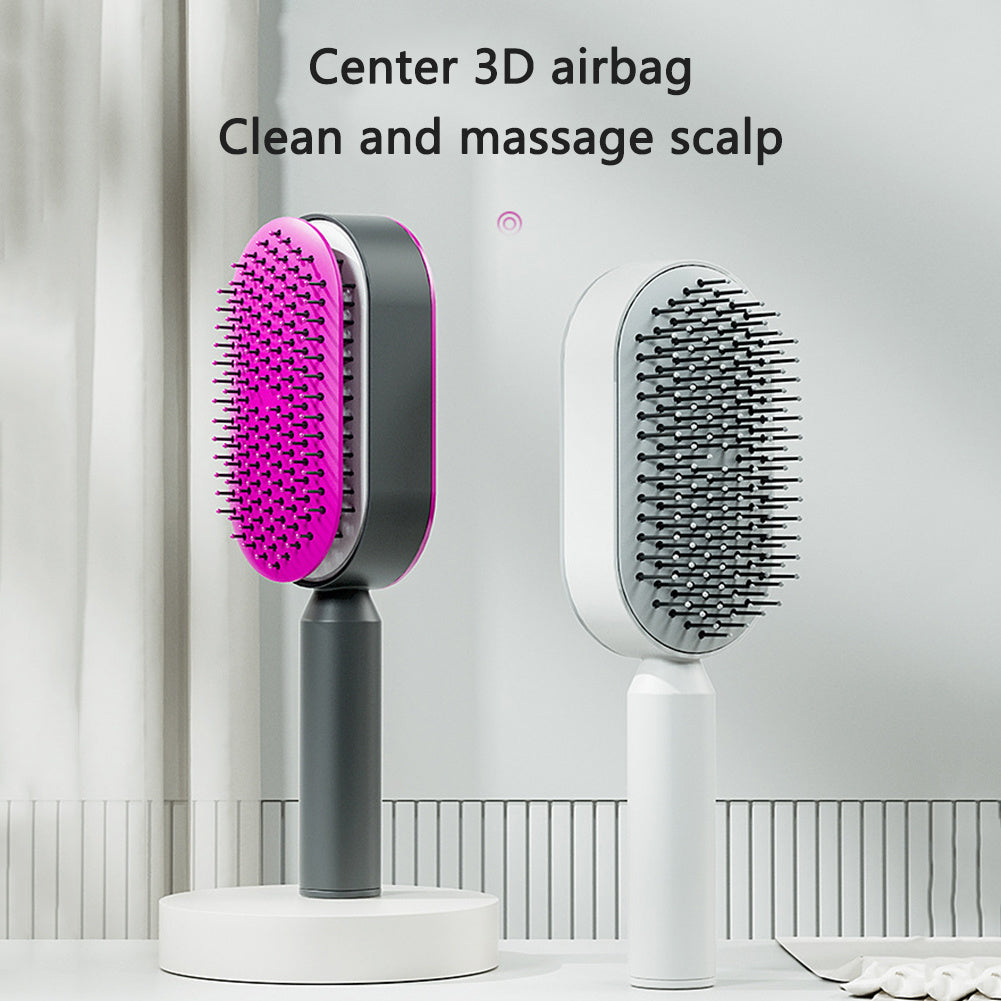 Self-Cleaning Anti-Static Hair Brush