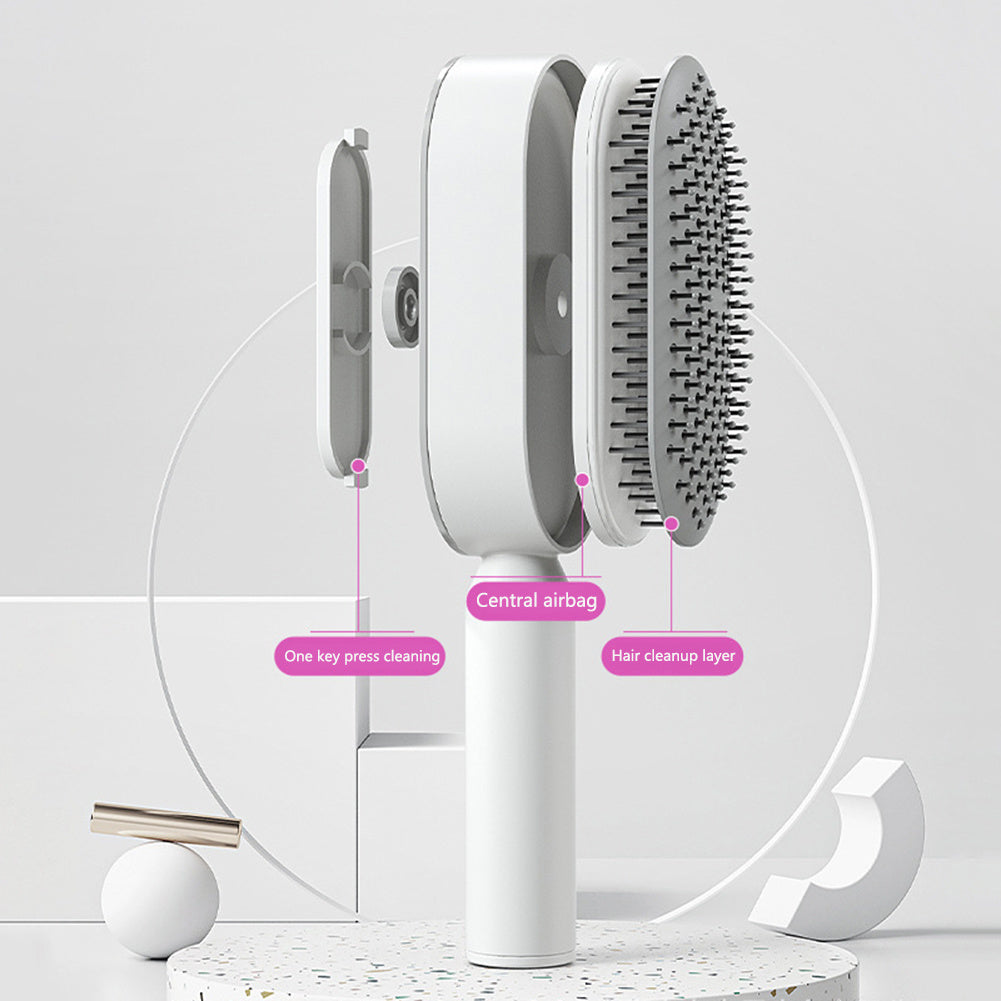 Self-Cleaning Anti-Static Hair Brush